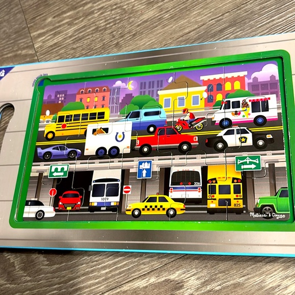 Bundle Melissa & Doug magnetic take-along travel puzzles - 2 farm + 2 vehicle - Picture 11 of 13